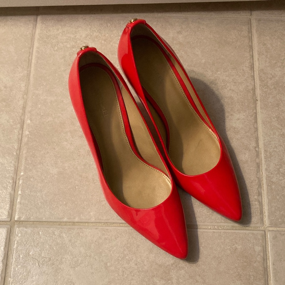 MICHAEL Michael Kors Red Patent Heels